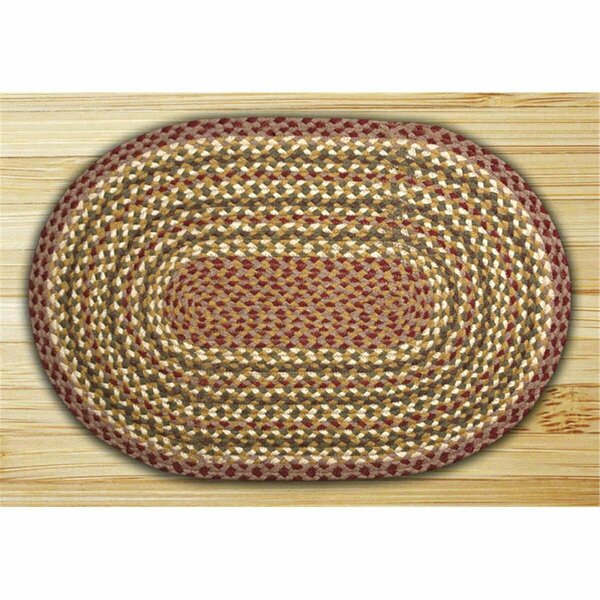 Capitol Earth Rugs Olive-Burgundy-Gray Oval Rug 04-324